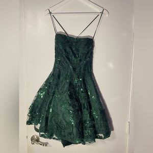 Green Sparkly Windsor Dress